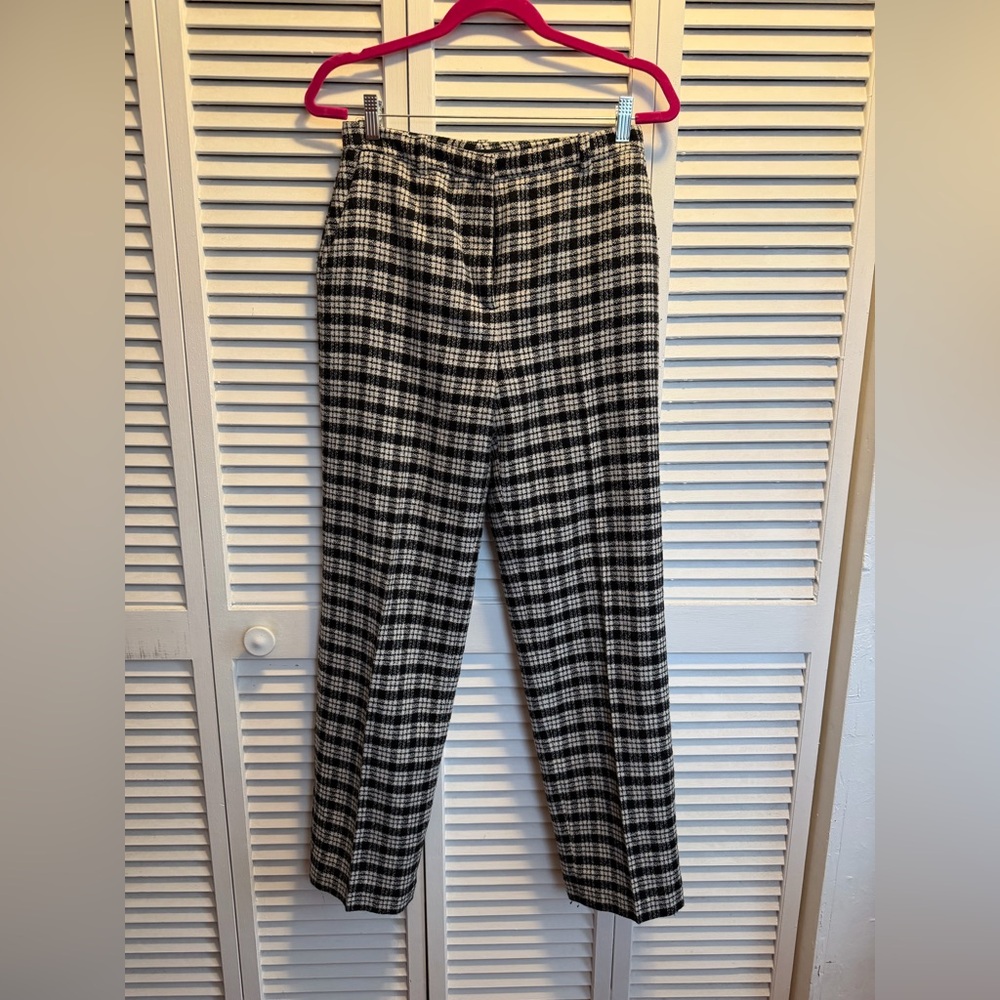 Zara houndstooth pants - S